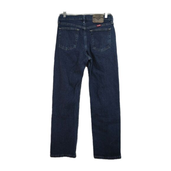 Wrangler Straight Fit Jeans Men's Size 29 x 30 Dark Wash Blue - Picture 2 of 9